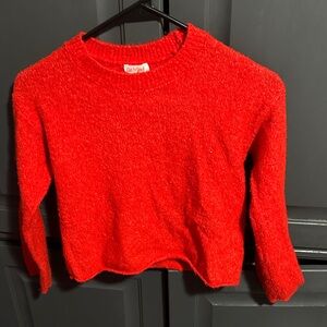 Cozy Red Sweater Girls